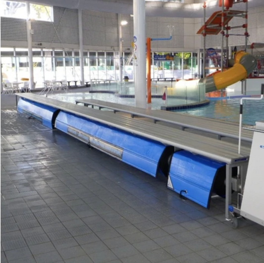 Commercial pool heating and covers