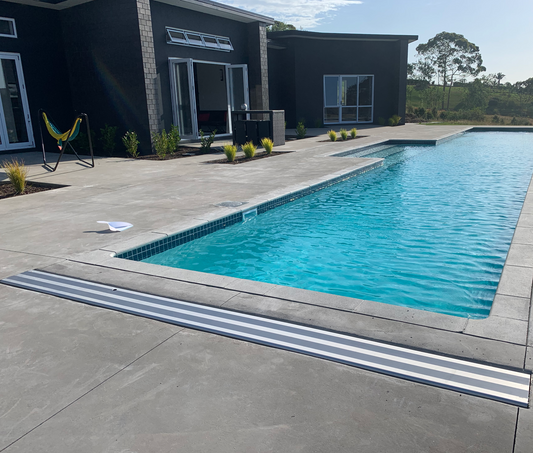 Downunder - In deck unit cast into a concrete patio