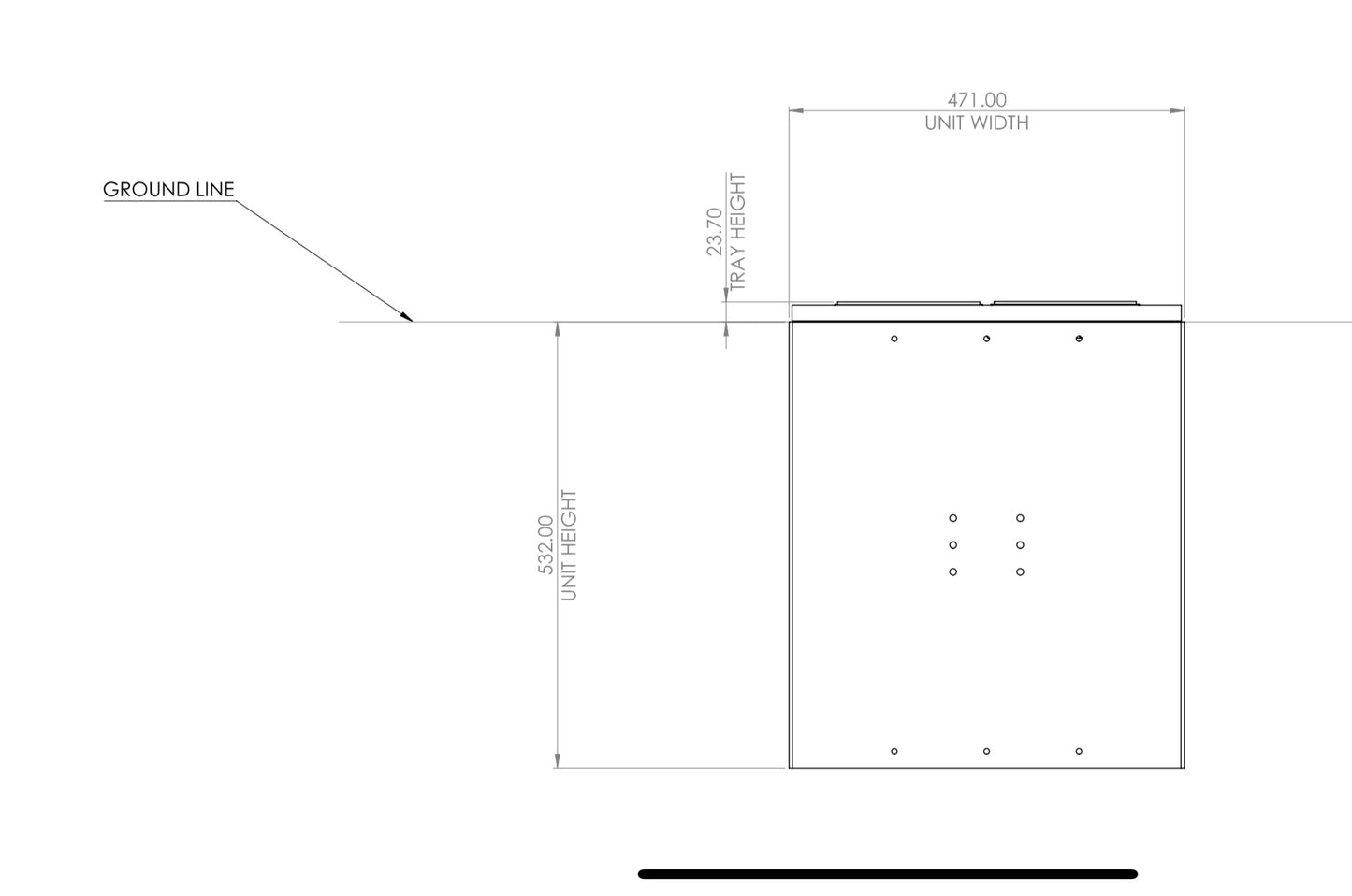 Eco-Vanishing Cavity Storage - Tiles lid, Under Ground aluminium units