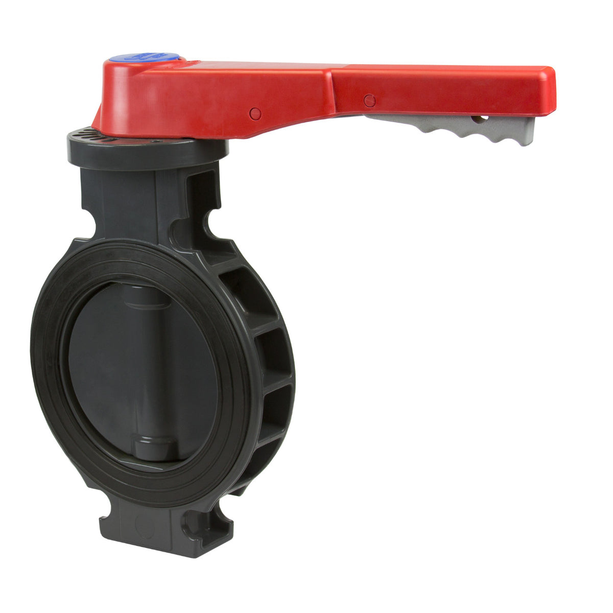 Sch80 CPVC Wafer Butterfly Valve Lever Handle FKM