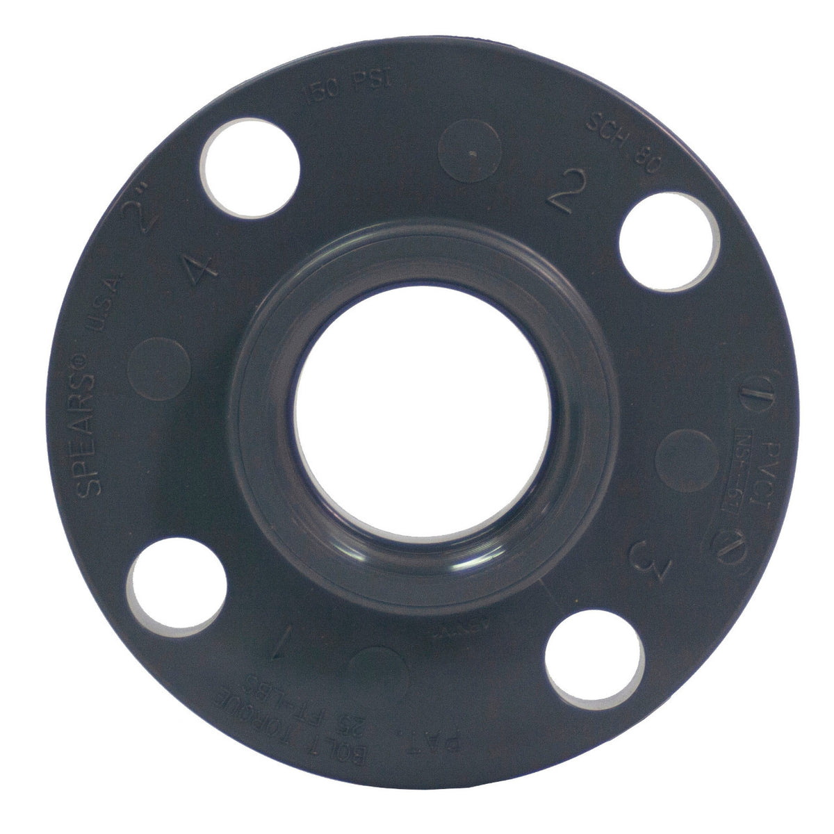 Sch80 PVC Full Face Flange ANSI 150 NPT