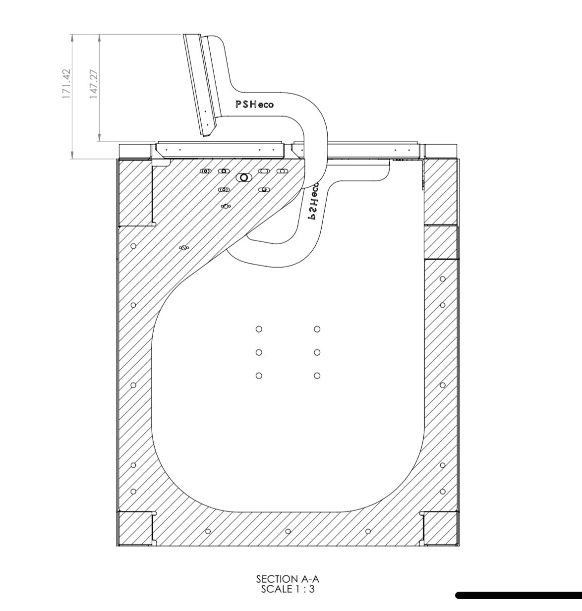 Eco-Vanishing Tile Lid Cavity Storage - Under Ground, Full 316 Stainless steel