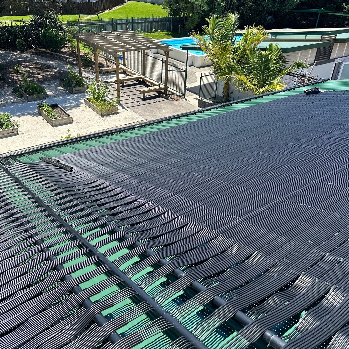 School Pool Solar Heating