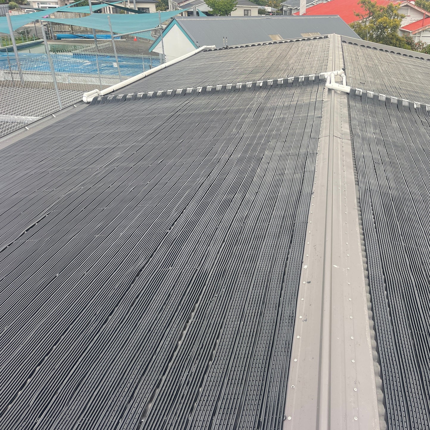 School Pool Solar Heating