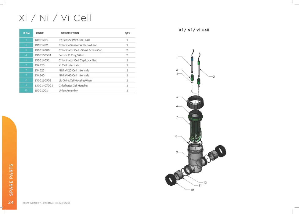 VI40 SALT CHLORINATOR Stock Code: 133452