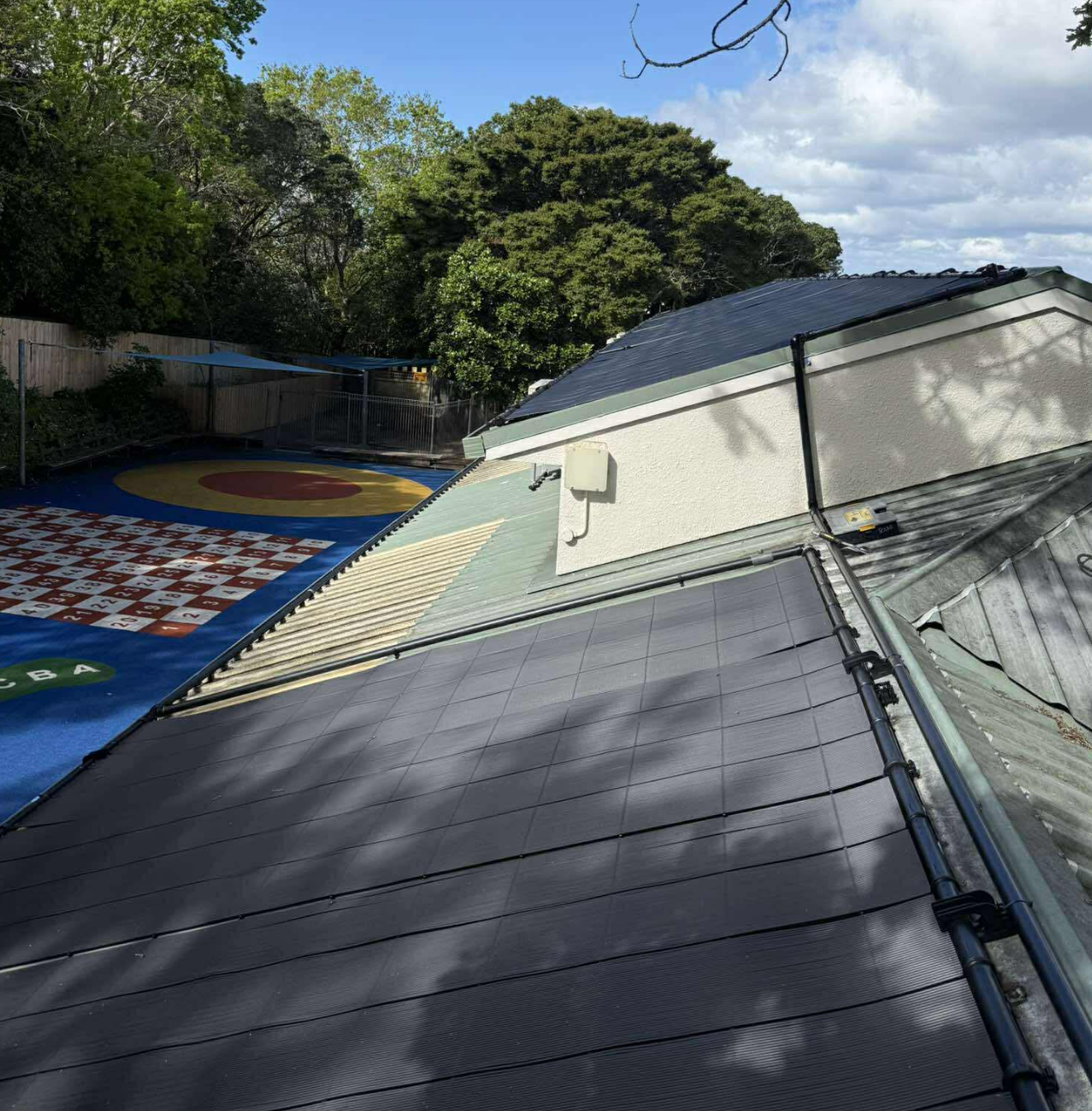 School Pool Solar Heating