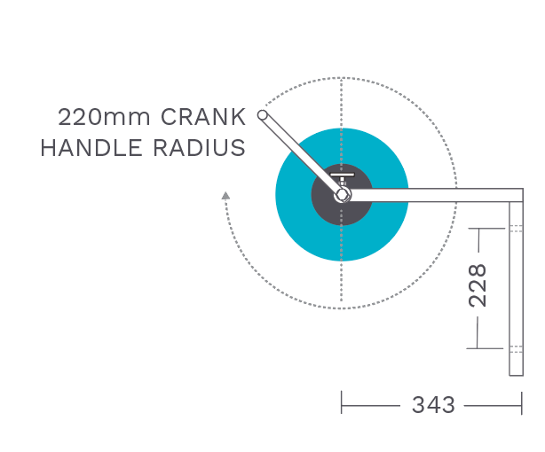 Sunbather 114 DDL Wall-Mounted Roller