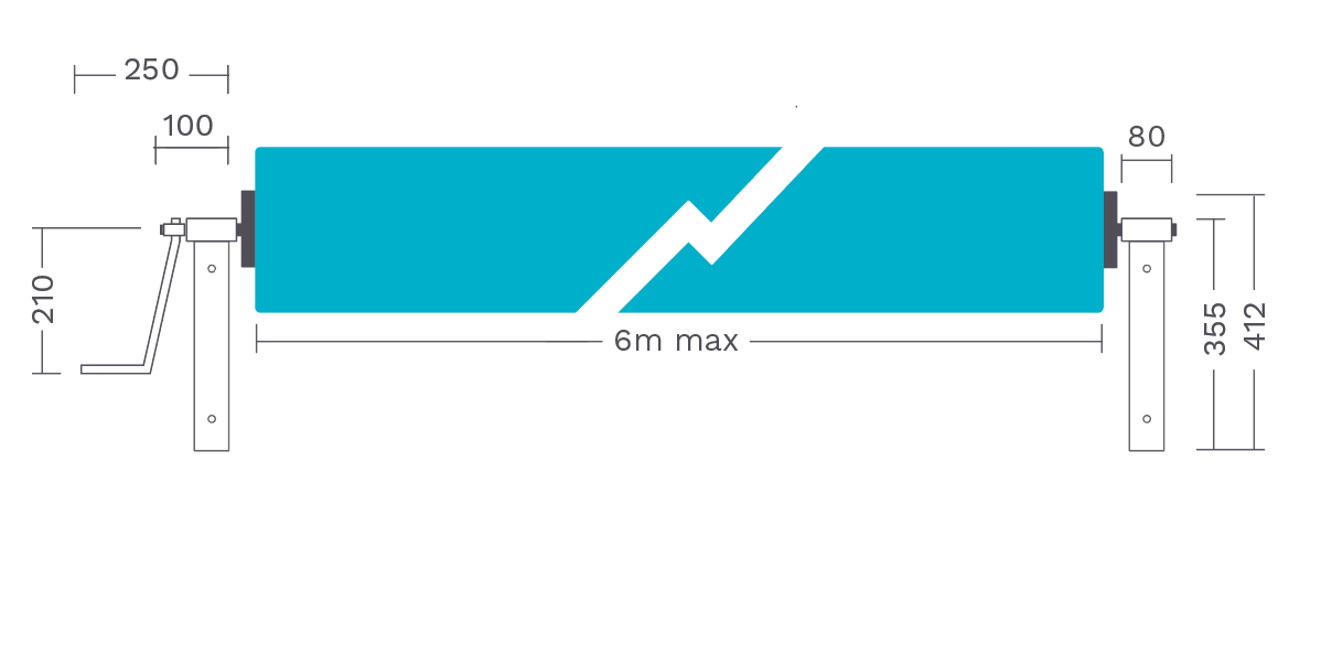 Sunbather 114 DDL Wall-Mounted Roller