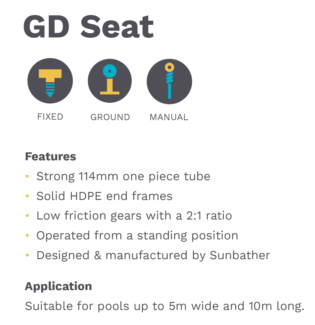 Sunbather 114 GDSR Seat Roller