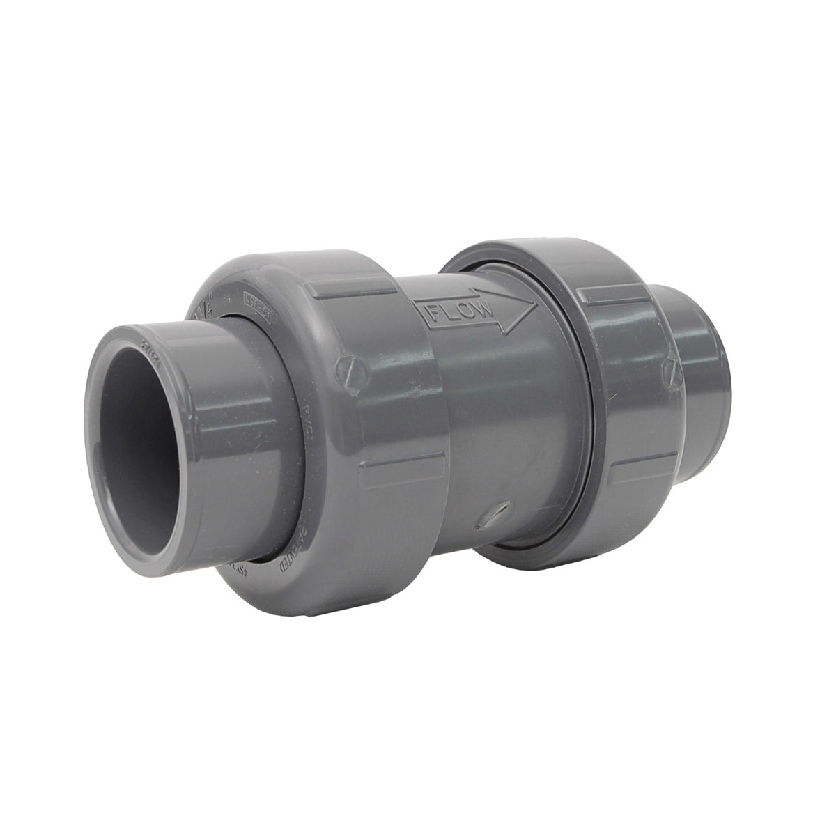 Sch80 PVC TU 2000 Industrial Ball Check Valve SOC PVC EPDM