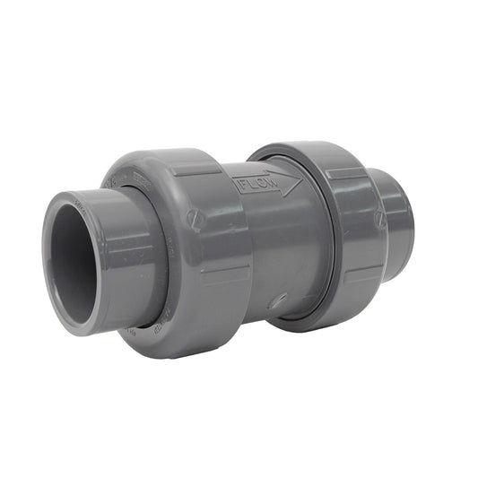 Sch80 PVC TU 2000 Industrial Ball Check Valve SOC PVC FKM