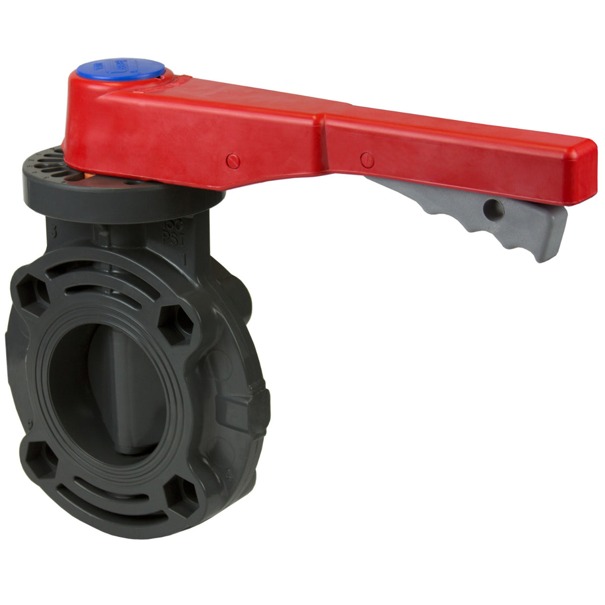 Sch80 CPVC Butterfly Valve ANSI 150 Lever Handle FKM