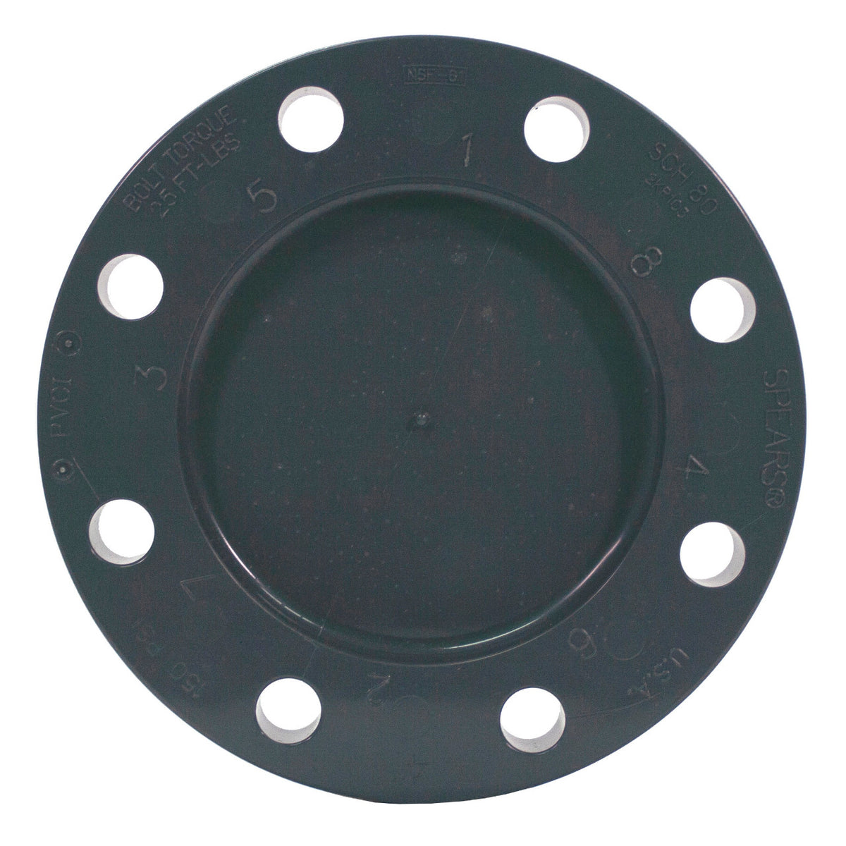 Sch80 PVC Blind Flange Universally Drilled