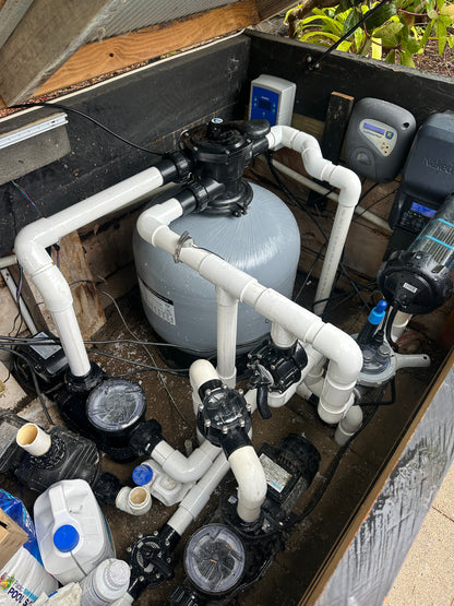 Service, Pool Pump Shed Re plumbing Kit, automation and pool heating specialists - Auckland region