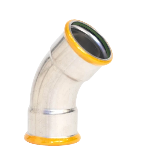EUROPRESS 304L Stainless Steel 45° Elbow Viton Seals