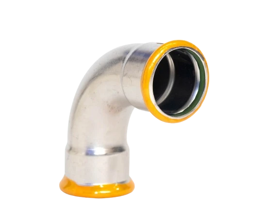EUROPRESS 304L Stainless Steel 90° Elbow Viton Seals