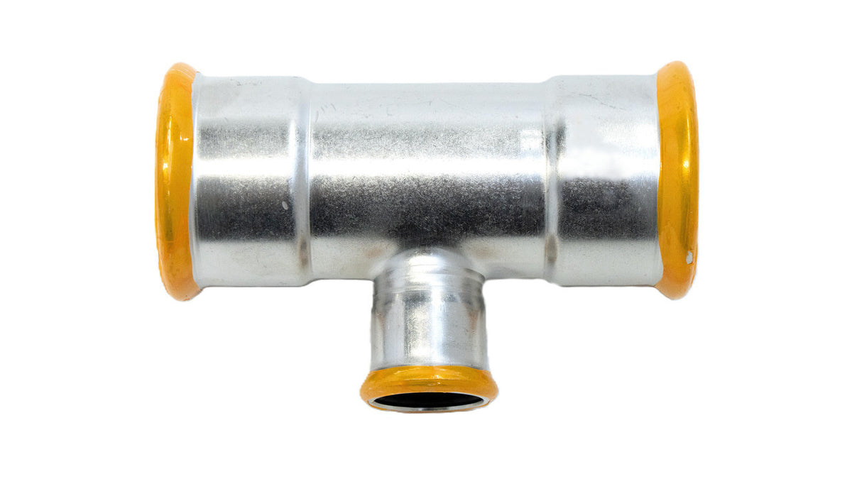 EUROPRESS 304L Stainless Steel Reducing Tee with Viton Seals