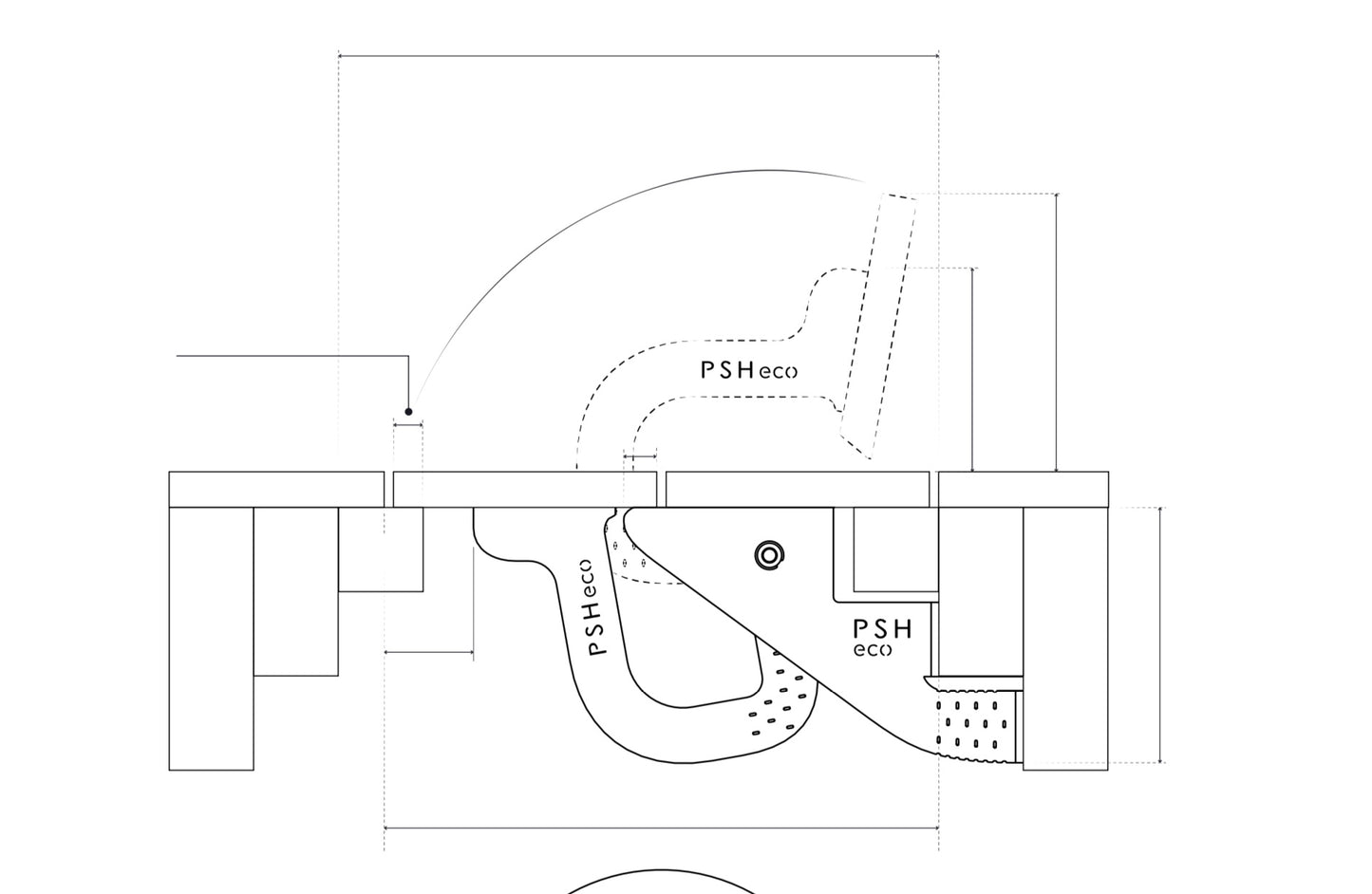 PSH Eco-Vanishing Hinge + Roller