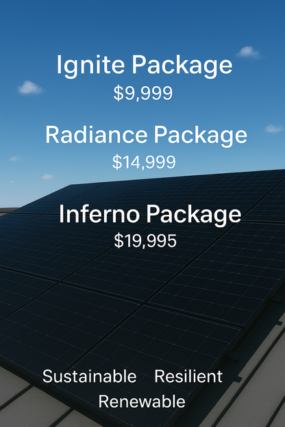 The Sunlayer Radiance Package Plus PSH PV Solar System from $14,999 bundle