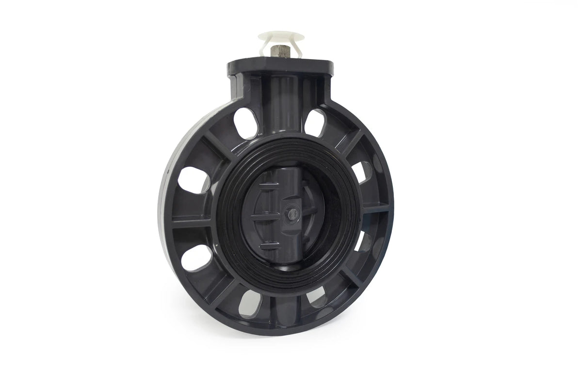 Butterfly Valve uPVC Body and Disc EPDM Liner Bare Shaft 316 SS Stem