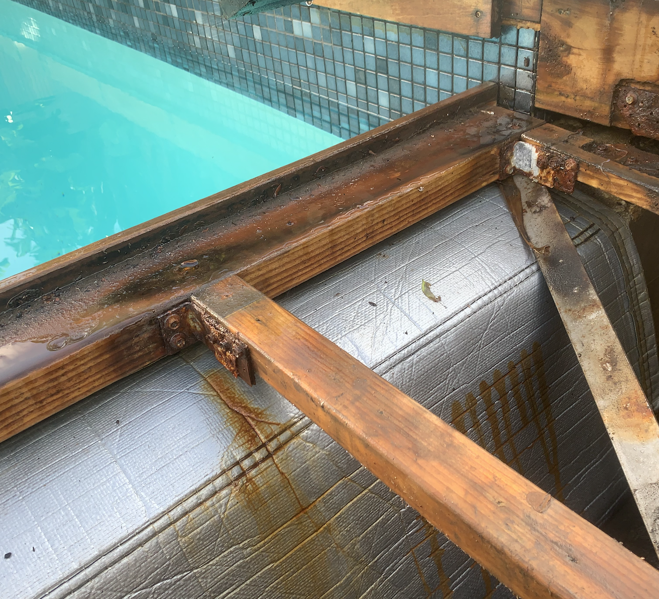 Pool cover and roller repair