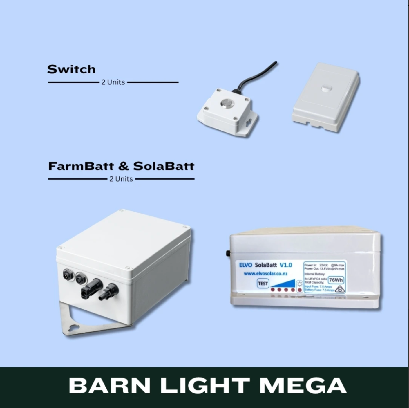 Barn Light Mega - 1 X30w and task light.