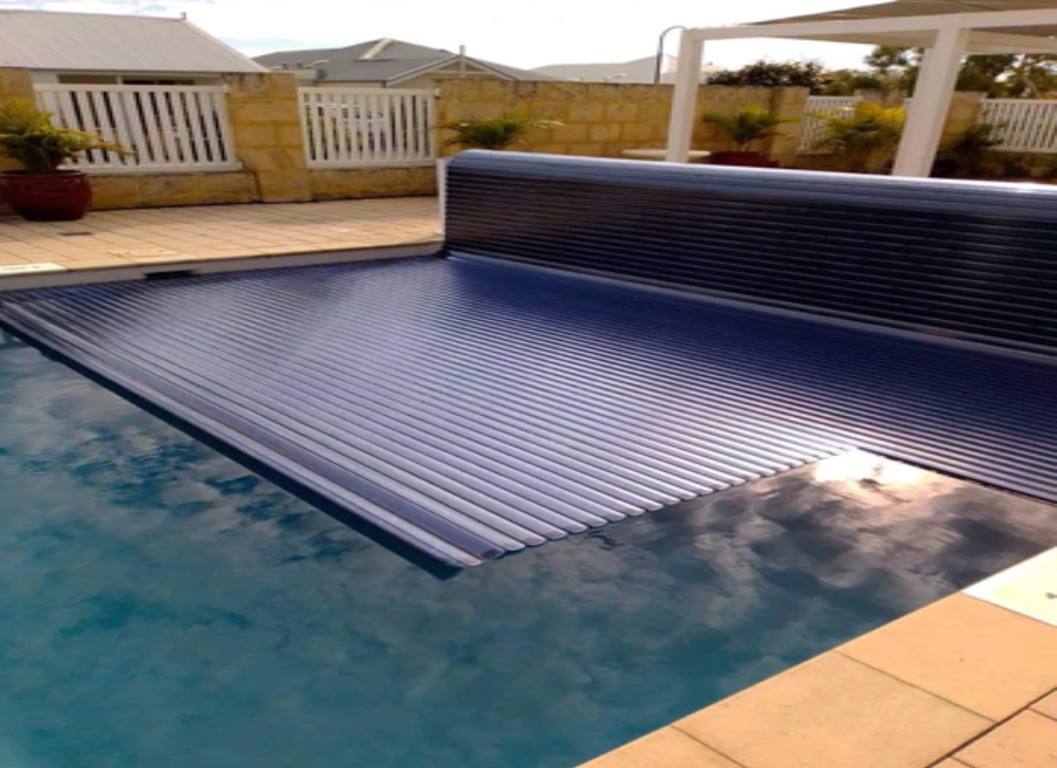 PSH ABOVE GROUND ROLLER - AUTOMATIC SLAT POOL COVER - Rigid Slat Covers