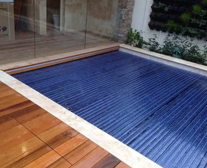 PSH ABOVE GROUND ROLLER - AUTOMATIC SLAT POOL COVER - Rigid Slat Covers