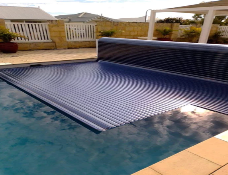 PSH ABOVE GROUND ROLLER - AUTOMATIC SLAT POOL COVER - Rigid Slat Covers