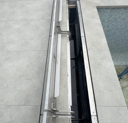 Eco-Vanishing Cavity Storage - Tiles lid, Under Ground, 316 Stainless steel and aluminium blend units