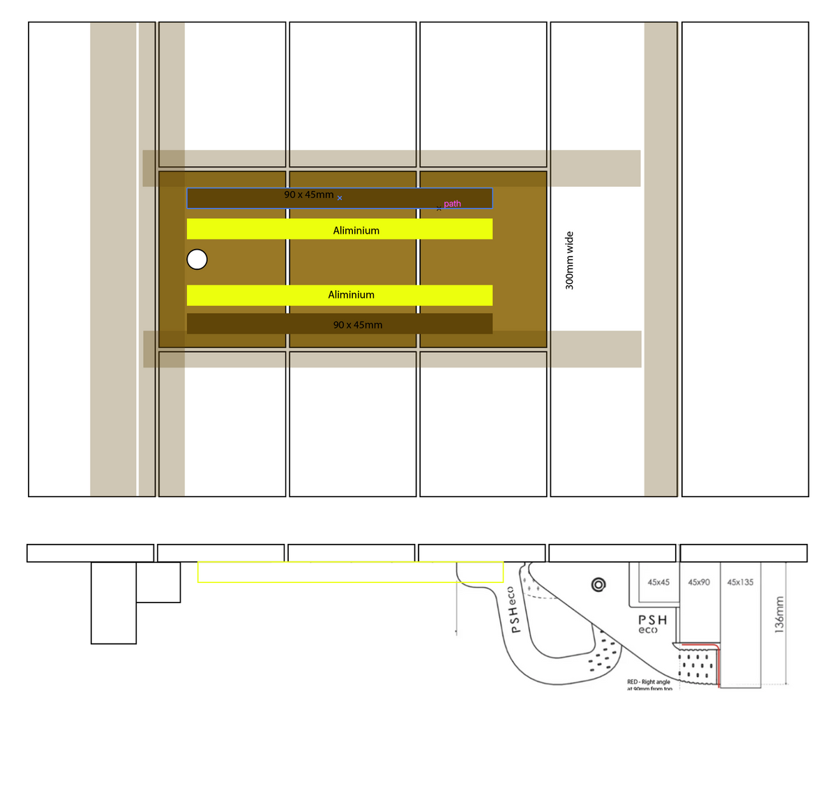 Eco Vanishing - Timber Skimmer Lid Hinge