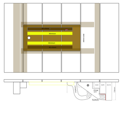Eco Vanishing - Timber Skimmer Lid Hinge