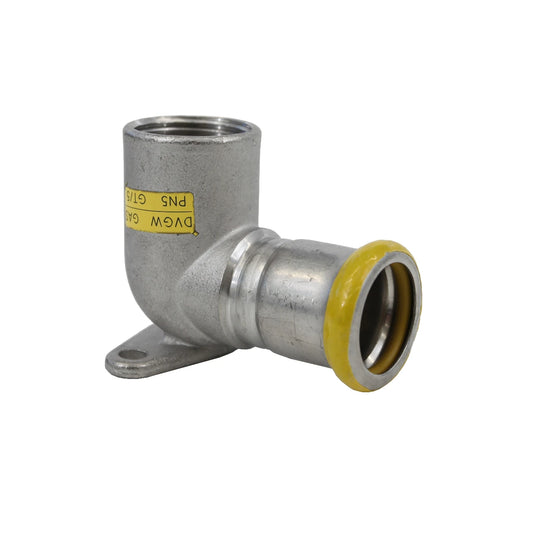EUROPRESS 316L Stainless Steel Gas BSP Female Bracket Elbow