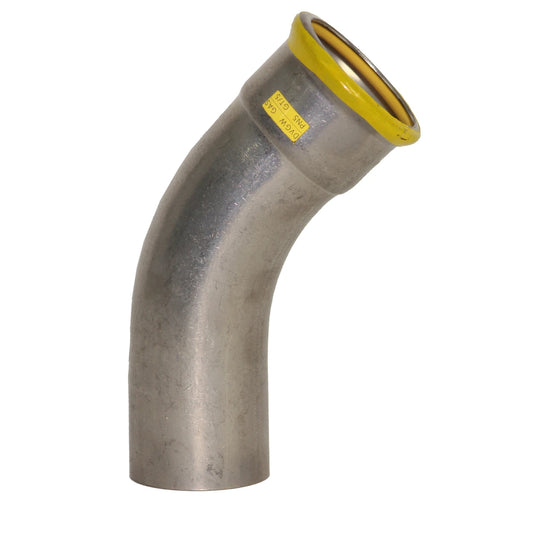 EUROPRESS 316L Stainless Steel Gas 45° Spigot Elbow