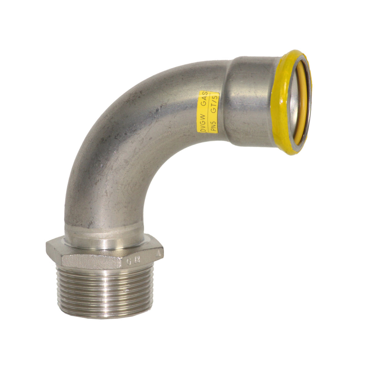 EUROPRESS 316L Stainless Steel Gas Male 90° Elbow