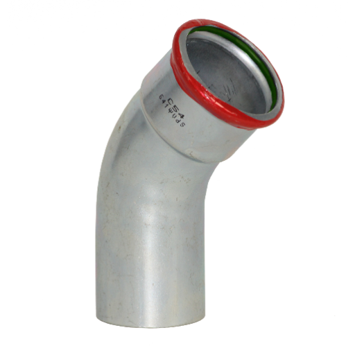 EUROPRESS Carbon Steel 45° Spigot Elbow - Viton Seal