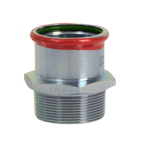 EUROPRESS Carbon Steel BSP Male Adaptor - Viton Seal