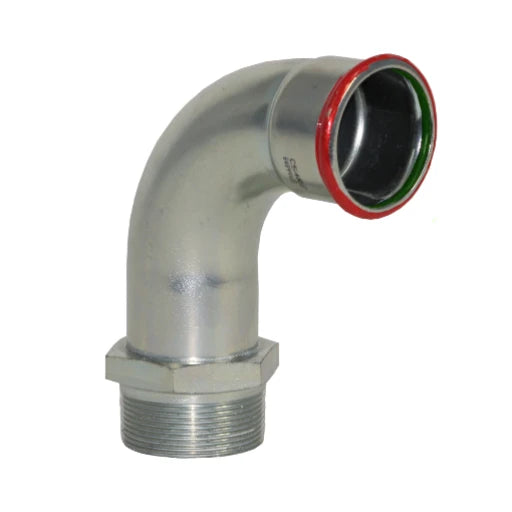 EUROPRESS Carbon Steel BSP 90° Male Elbow - Viton Seal