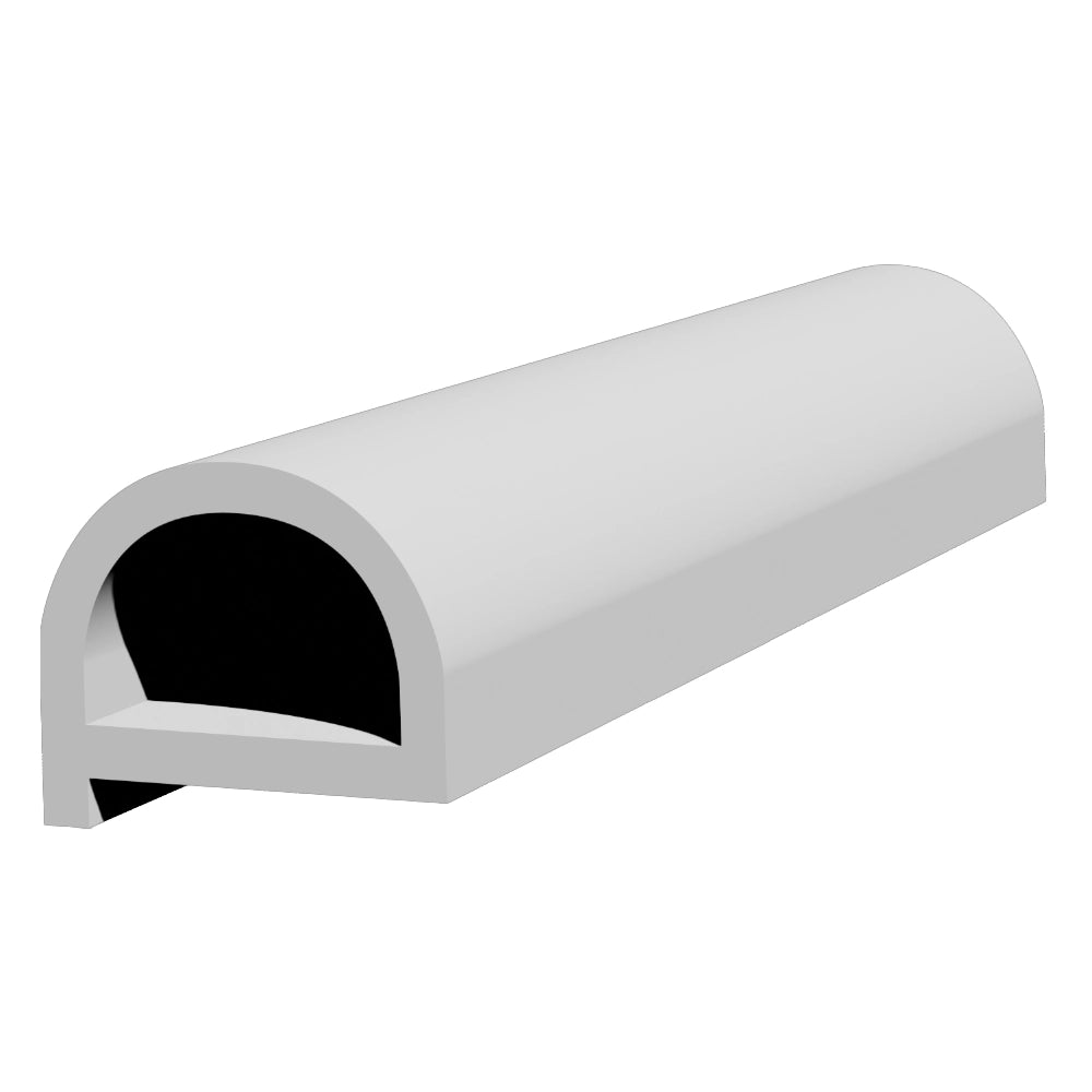 90 x 65 Medium Duty D Fender With Lip White
