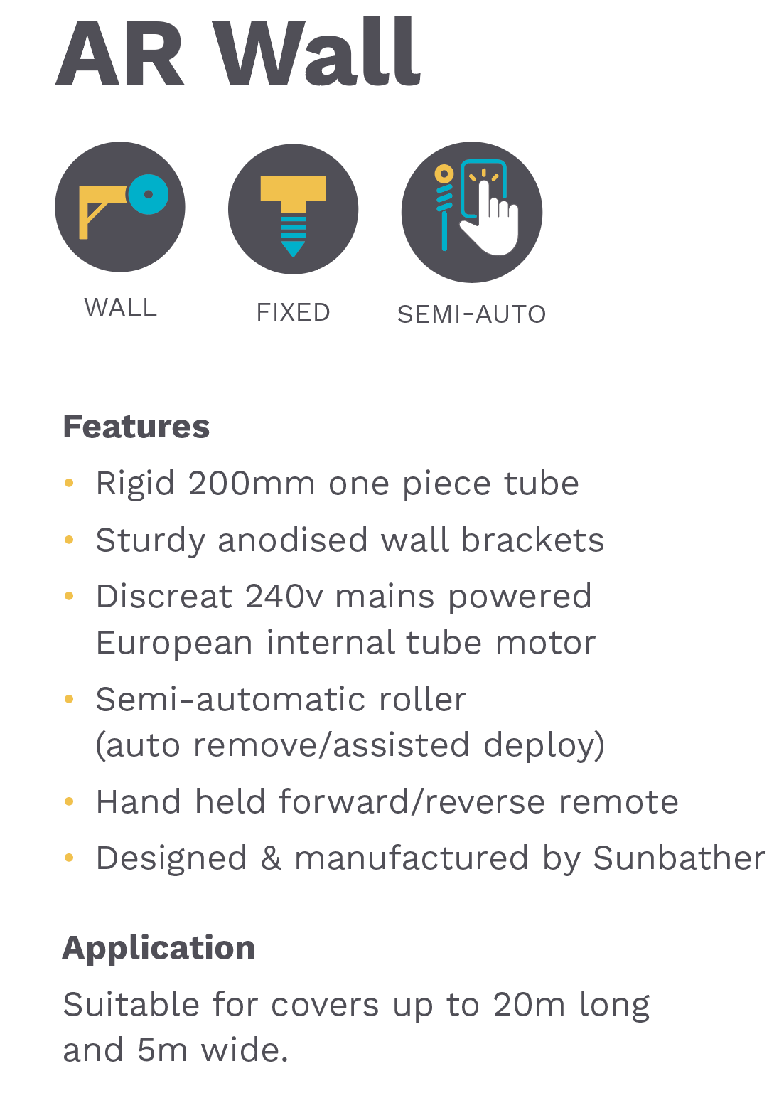 Sunbather AR-200 Wall roller 300113