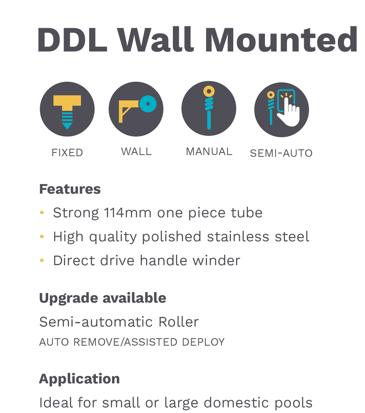 Sunbather 114 DDL Wall-Mounted Roller 300010